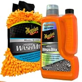 Meguiars Hybrid Ceramic Wash n Wax & Dual Sided Mitt, Shampoo+Washmitt - Carwash Studio Garage