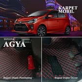 karpet mobil toyota agya 2012-2016 dan 2017-2020 full bagasi - Carwash Studio Garage