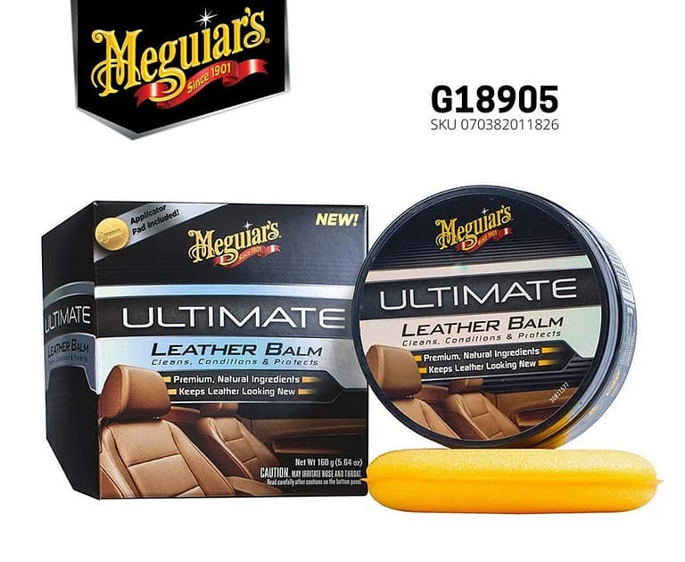 Meguiars Ultimate LEATHER BALM, Pembersih Conditioner Jok Kulit - Carwash Studio Garage