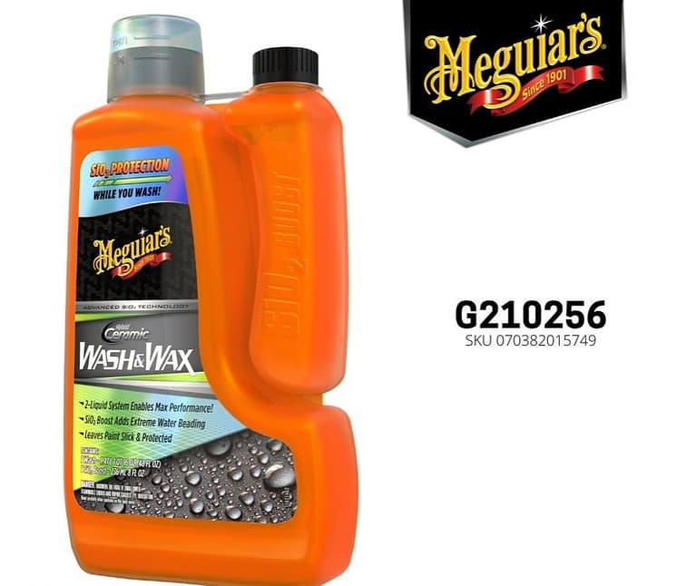 Meguiars Hybrid Ceramic Wash & Wax SiO2 Boost, Shampoo Coating Mobil - Carwash Studio Garage