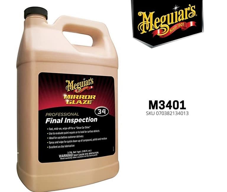 Meguiars M34 Professional Final Inspection 3,79L - Carwash Studio Garage