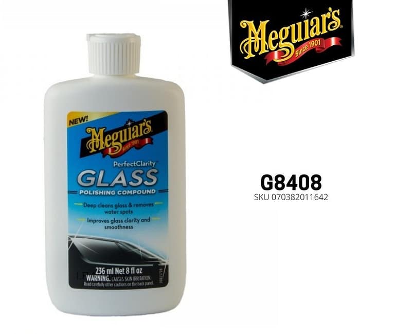 Meguiars Perfect Clarity GLASS Polishing Compound 236ml ORIGINAL - Carwash Studio Garage