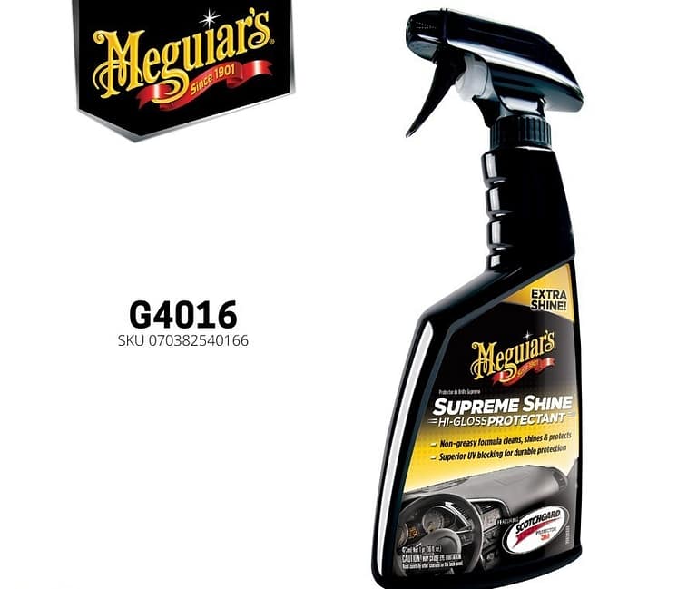 Meguiars – Supreme Shine Hi-Gloss Protectant 473ml ORI, Pengkilap Trim - Carwash Studio Garage