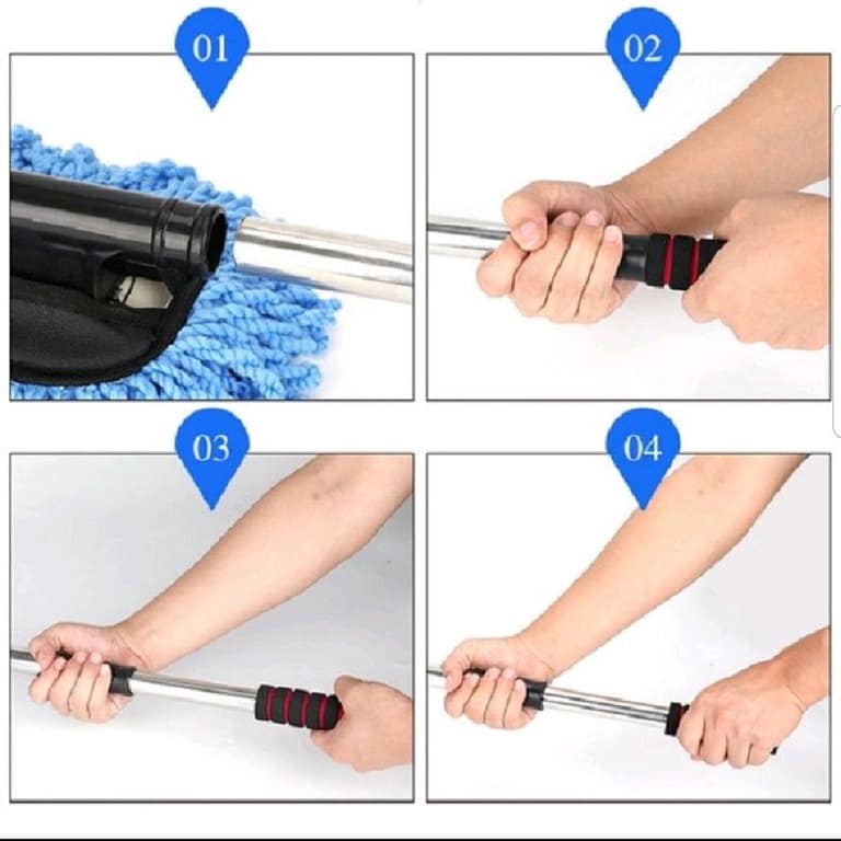 Car Cleaning Brush Microfiber Telescopic Kemoceng Pembersih Mobil - Carwash Studio Garage