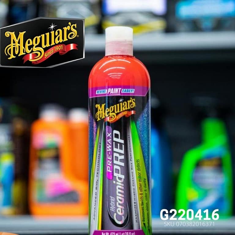 Meguiars Hybrid Ceramic Pre Wax Prep 473ml, 2in1 Polish + Semi Coating - Carwash Studio Garage