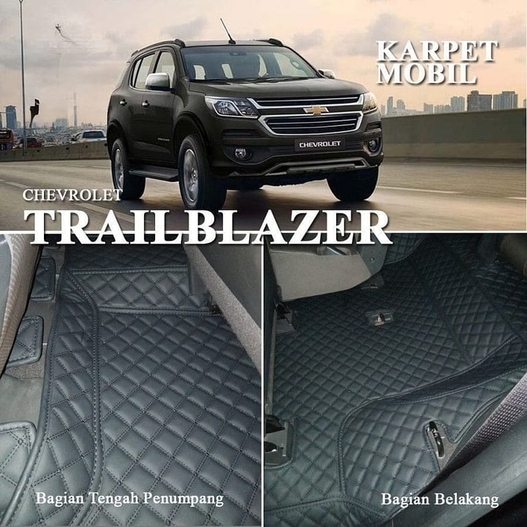 Karpet Mobil Chevrolet Trailblazer tahun 2014-2019 full bagasi - Carwash Studio Garage