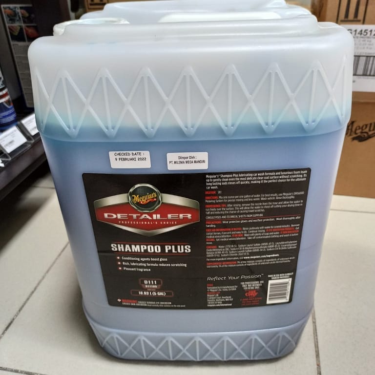 Meguiars – Meguiar’s Shampoo Plus D11105 Galon 18,93Liter - Carwash Studio Garage